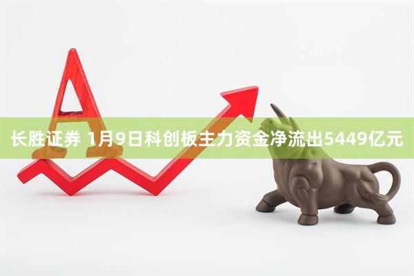 长胜证券 1月9日科创板主力资金净流出5449亿元