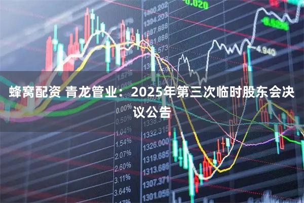 蜂窝配资 青龙管业：2025年第三次临时股东会决议公告