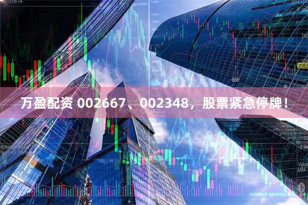 万盈配资 002667、002348，股票紧急停牌！